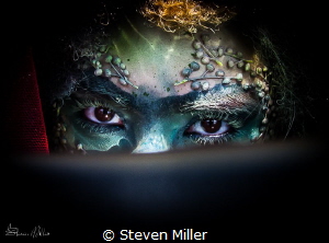 Color Texture Light, and Shadow. Dark Water Mermaid - Sea... by Steven Miller 